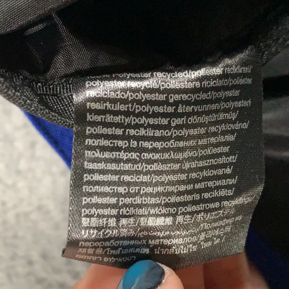 On Running Packable Backpack Unisex OS Blue Drawstring Cinch Sack Gym Bag Gear